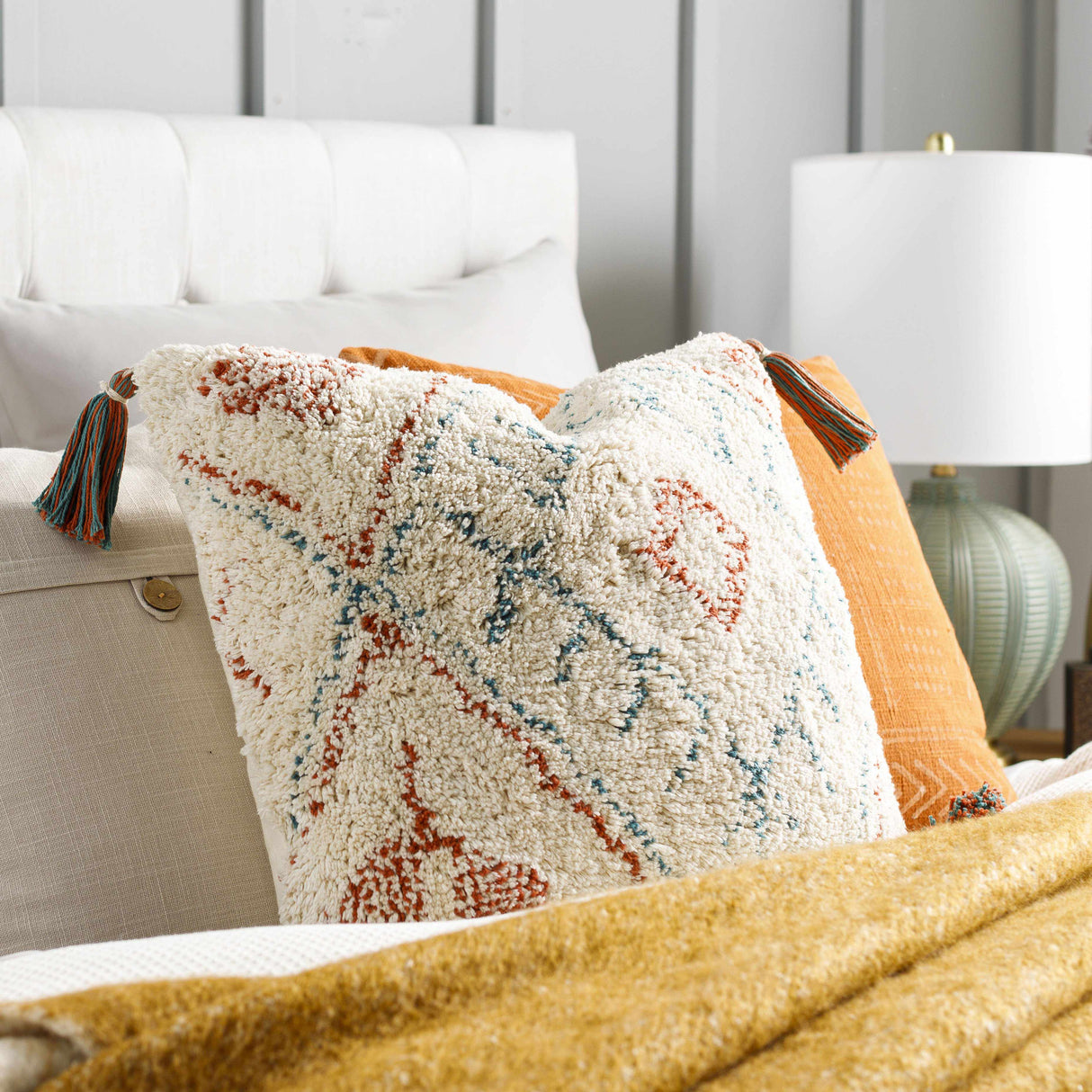 Pazardzhik Cream Pillow Cover