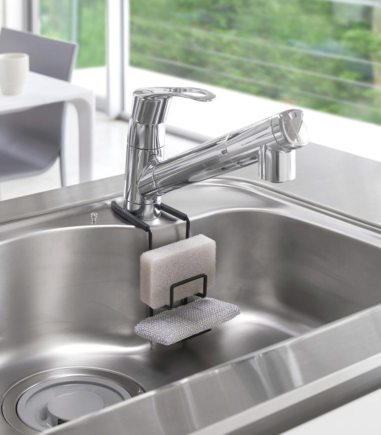 Faucet-Hanging Sponge Holder - Double - Steel