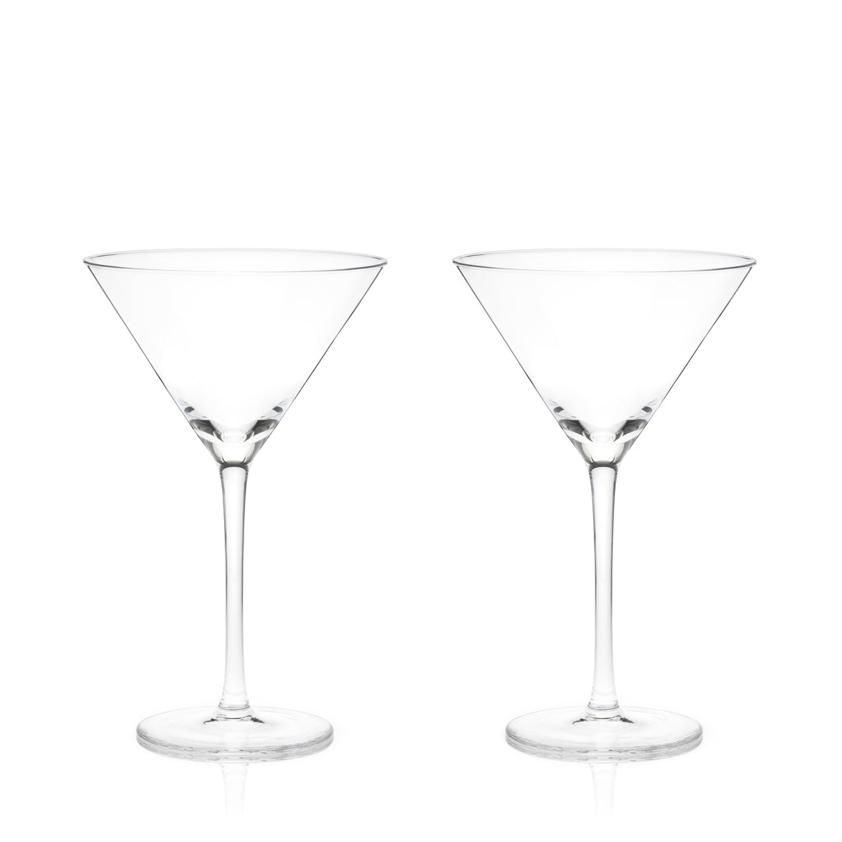 Raye Stemmed Crystal Martini Glasses Set of 2