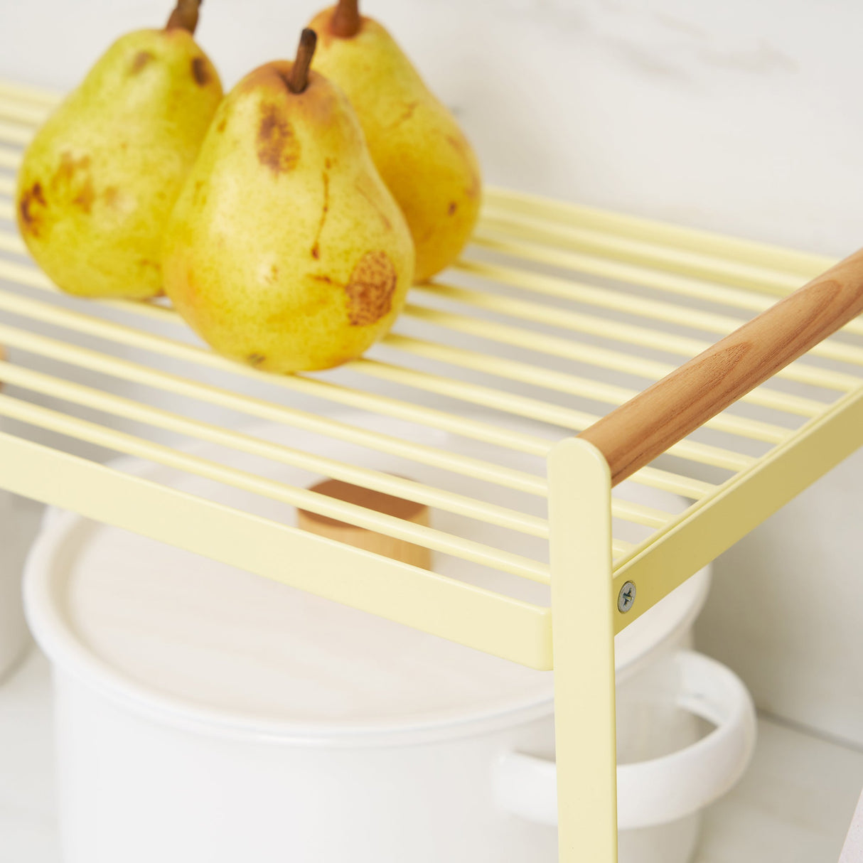Countertop Wire Shelf - Steel + Wood
