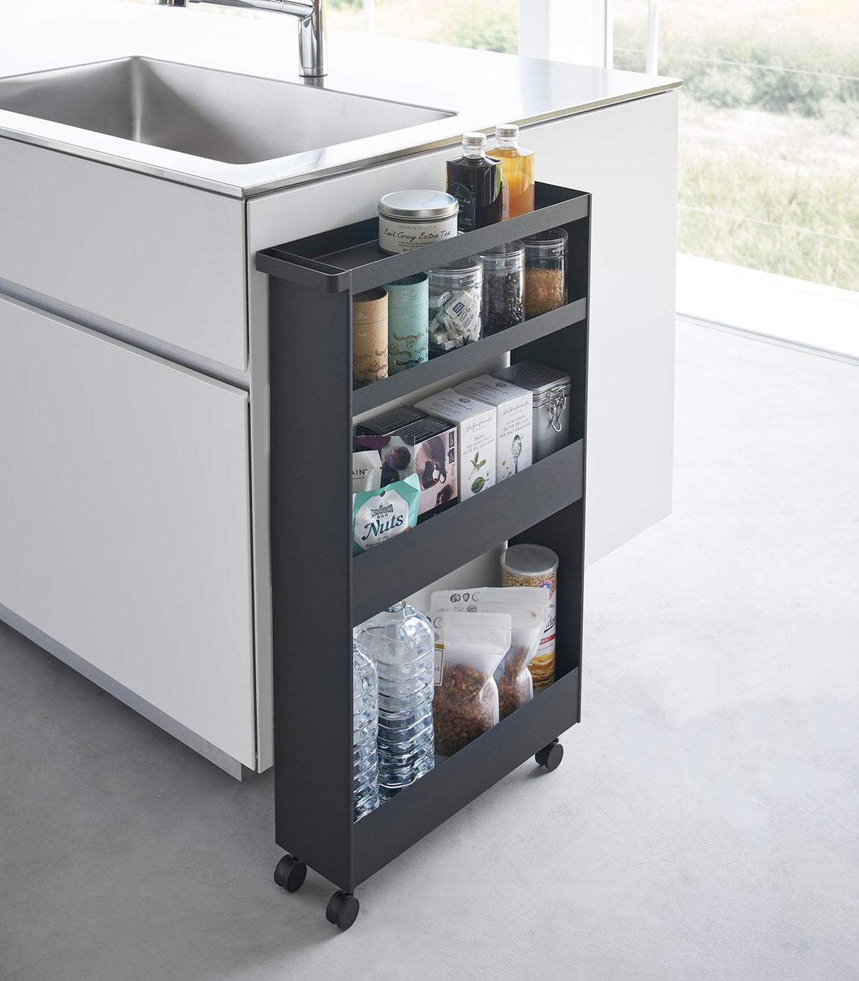 Slim Rolling Wagon (31.7" H) - Steel