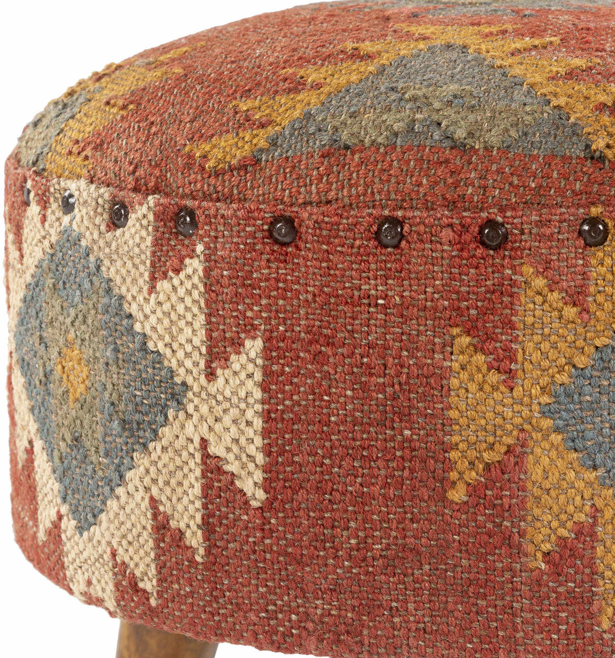 Huttschlag Dark Red Ottoman