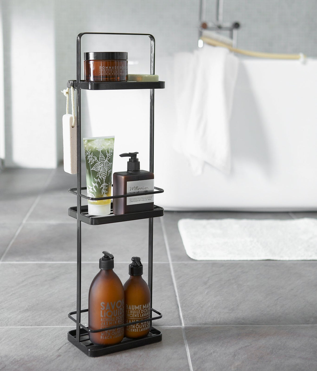 Three-Tier Shower Caddy (26" H) - Steel