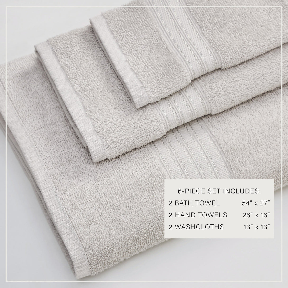Cotton Terry Bath Towel Set - Cooper Collection