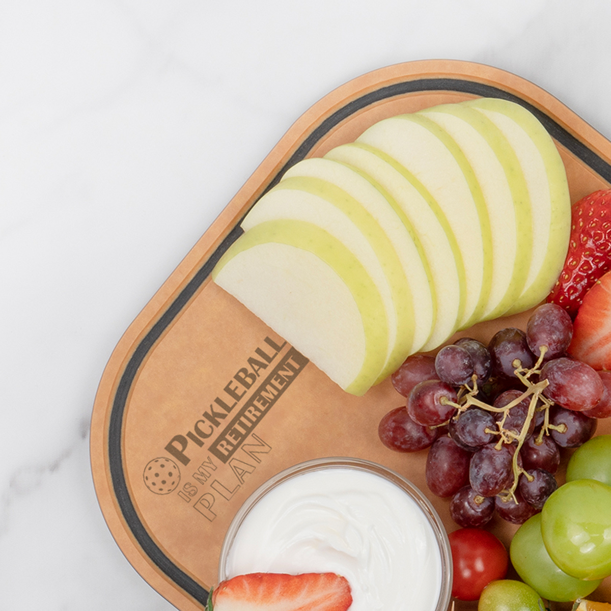 Pickleball Charcuterie Cutting Board -"Pickleball is My RETIREMENT Plan"