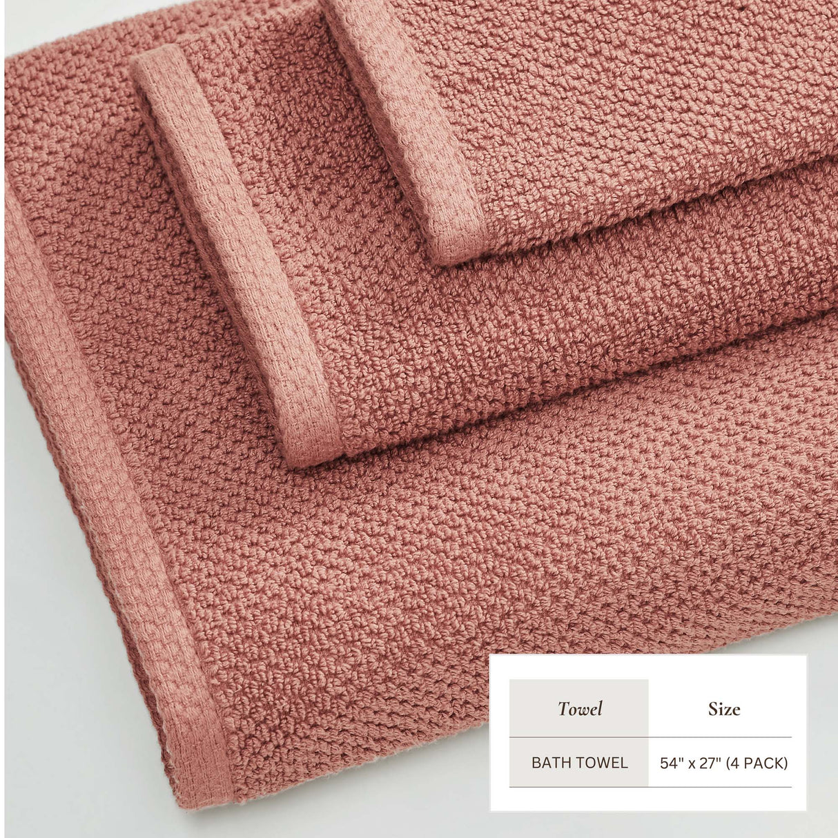 Cotton Textured Bath Towel Set - Acacia Collection