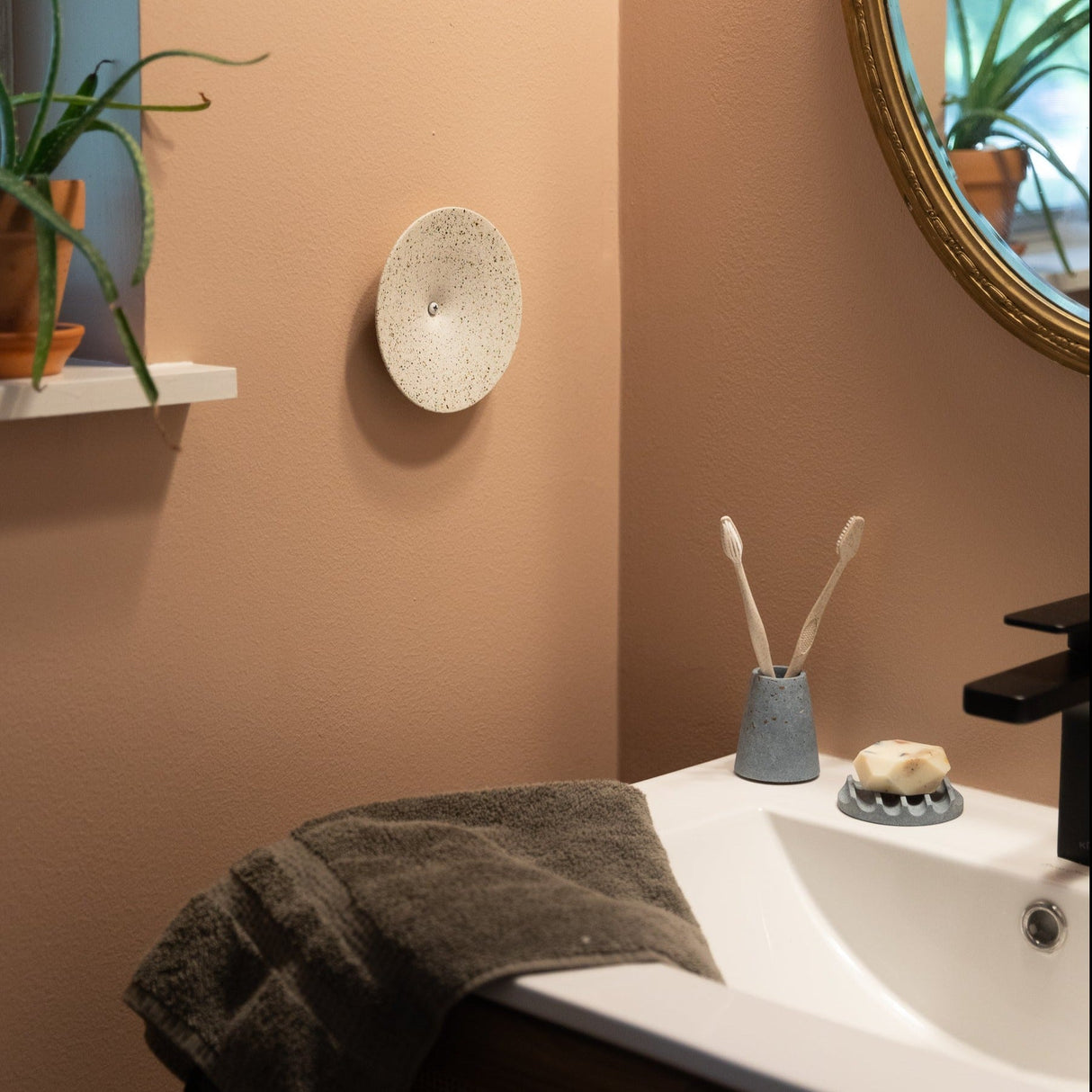 Mini Soap Dish | Light Blue Terrazzo