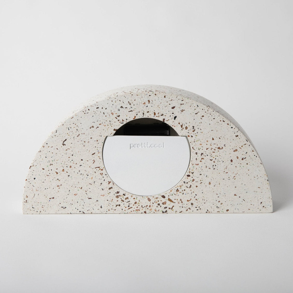 Mantle Clock | White Terrazzo