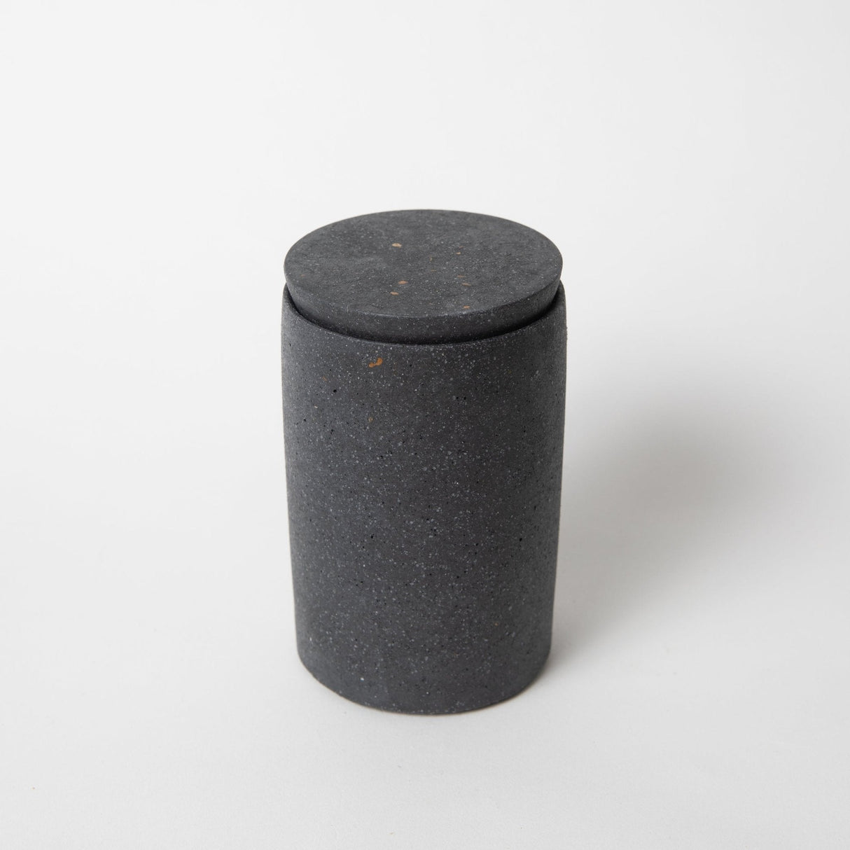 Cotton Swab Holder (w/o lid) | Black Terrazzo