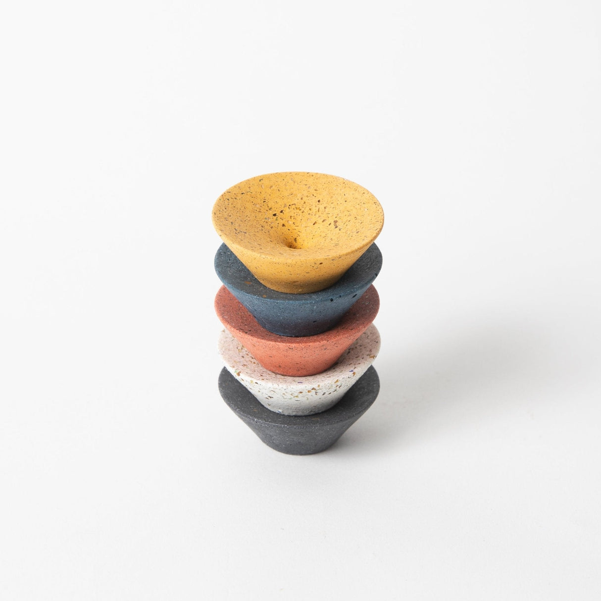 Dimple Wall Hook, Small | Black Terrazzo