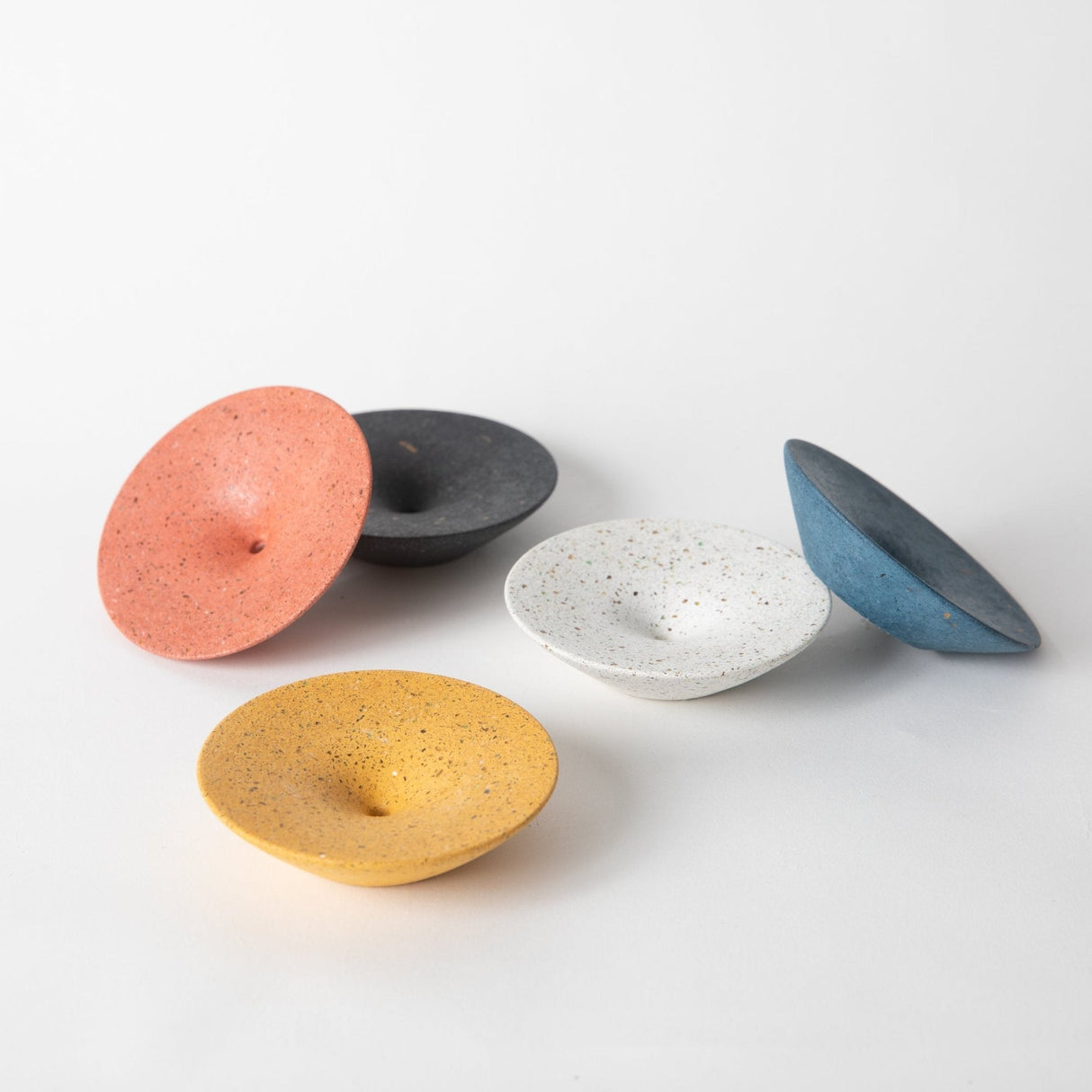 Dimple Wall Hook, Medium | Black Terrazzo