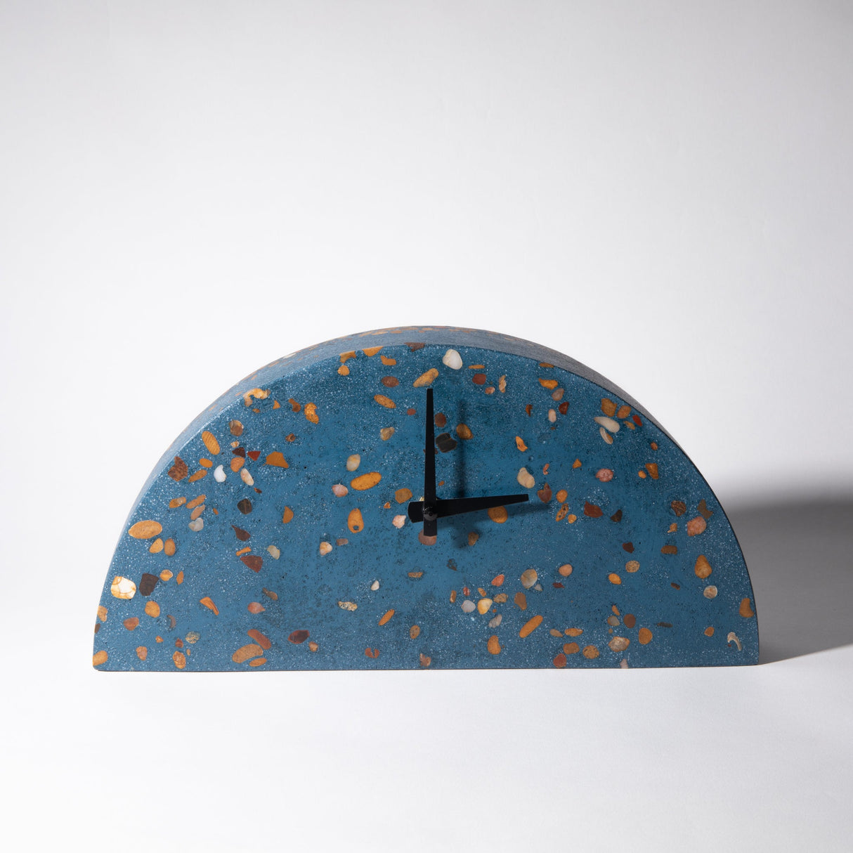 Mantle Clock | Cobalt Terrazzo