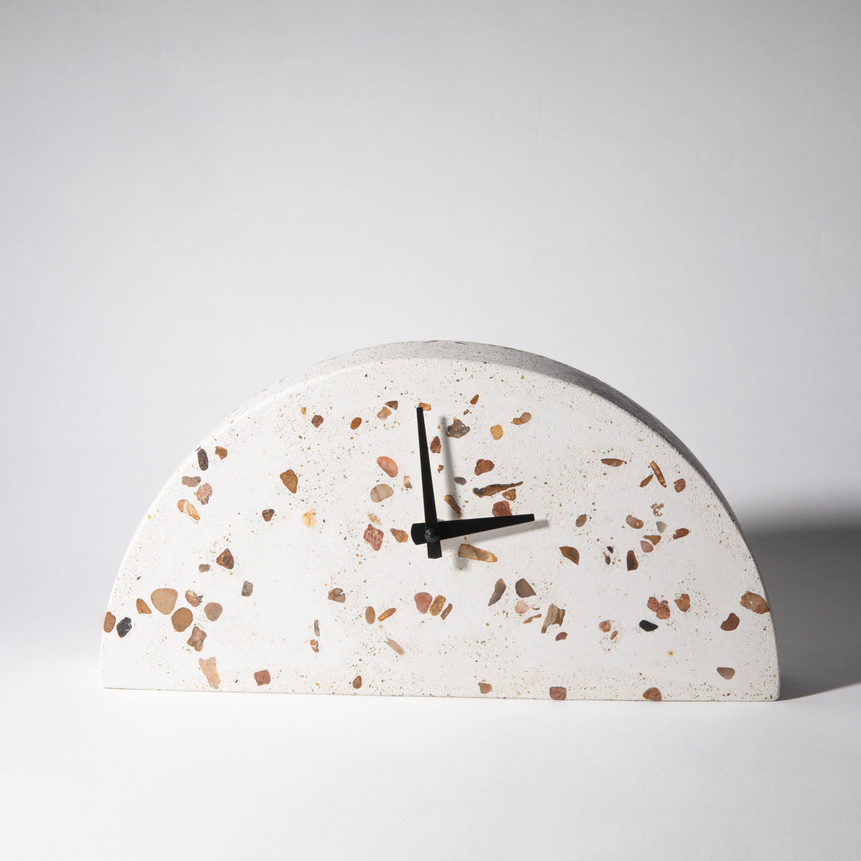 Mantle Clock | White Terrazzo