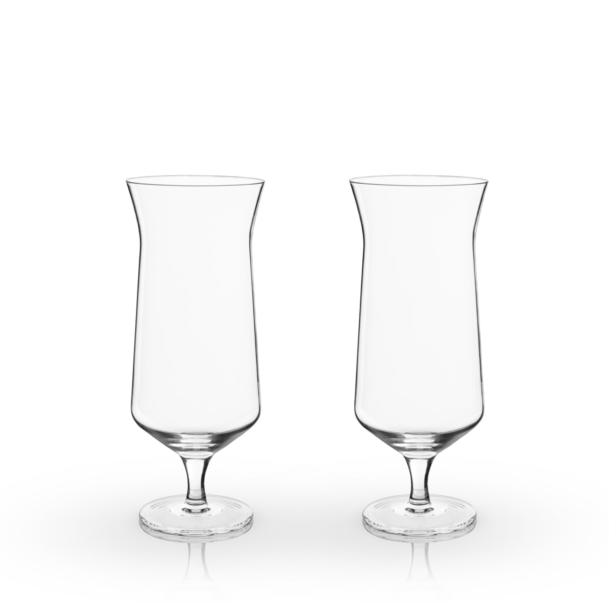 Raye Angled Crystal Hurricane Glasses Set of 2