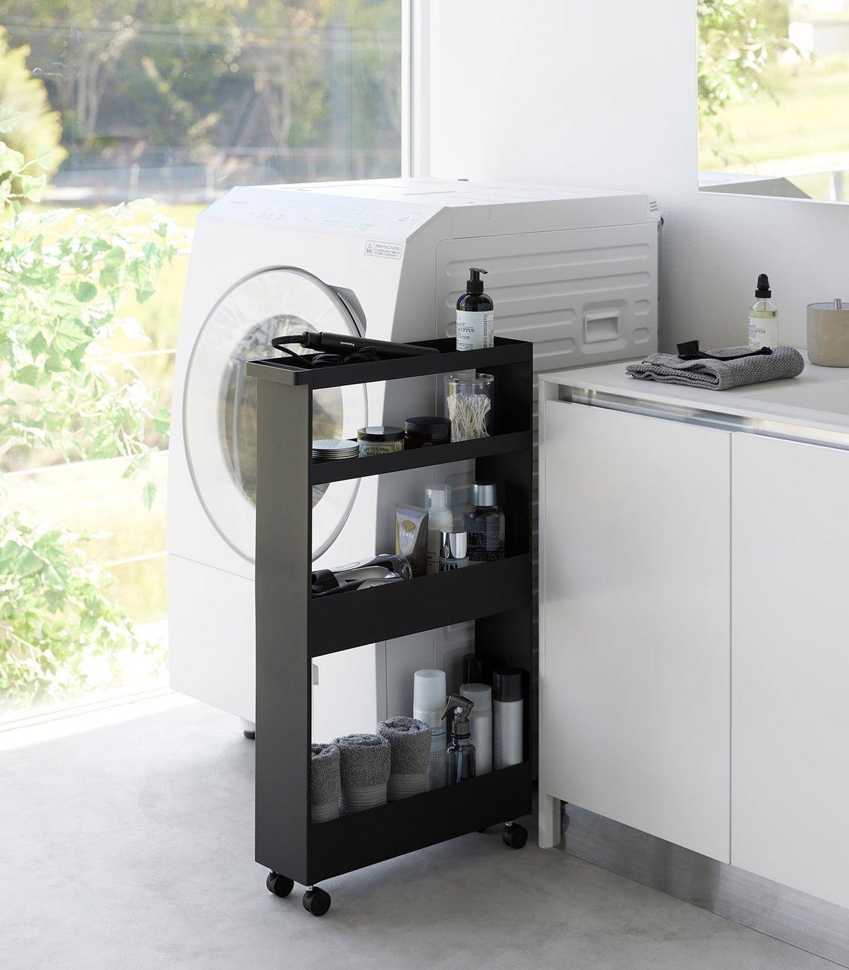 Slim Rolling Wagon (31.7" H) - Steel