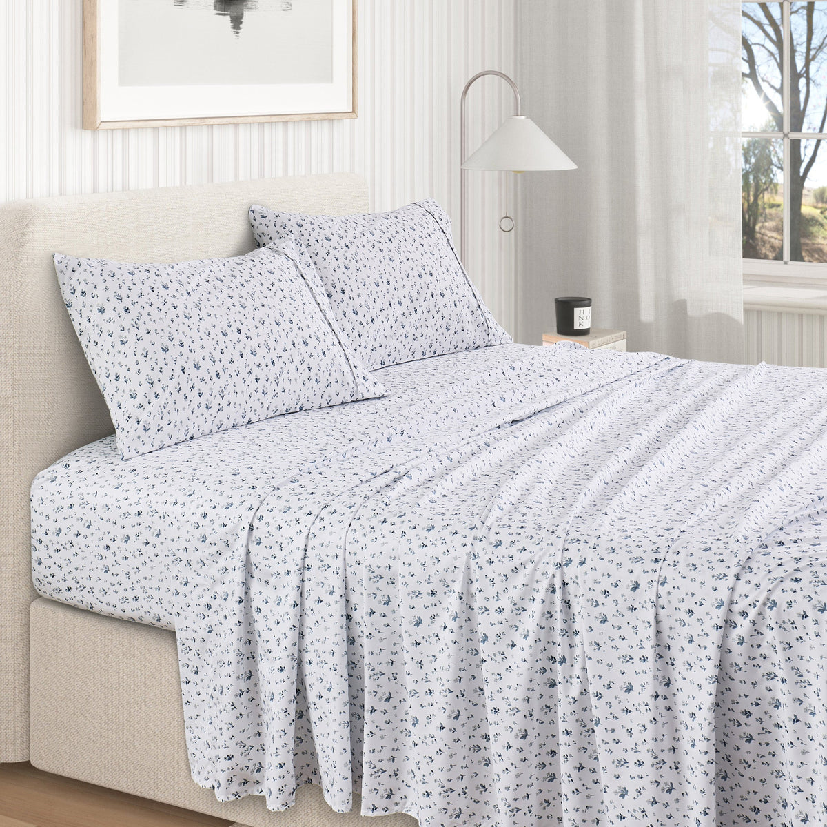 Watercolor Floral Sheet Set - Delia Collection