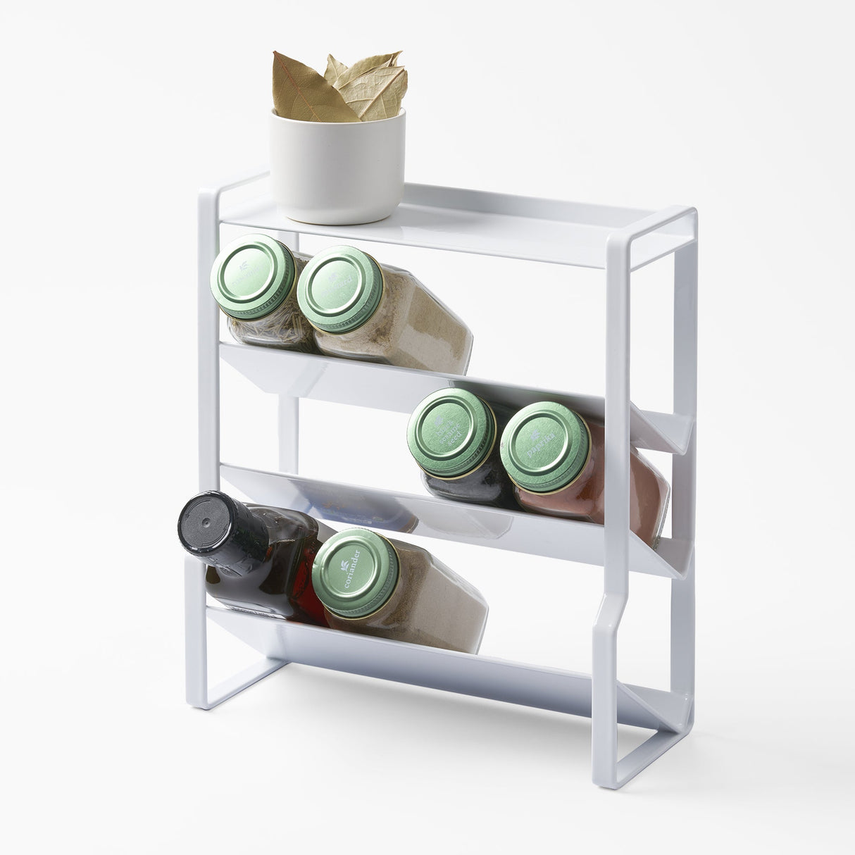 Four-Tier Slim Spice Rack - Steel