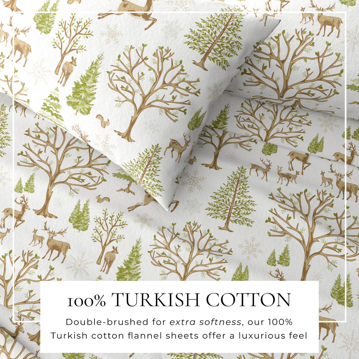 4-Piece Turkish Cotton Flannel Sheet - Lakeview Collection