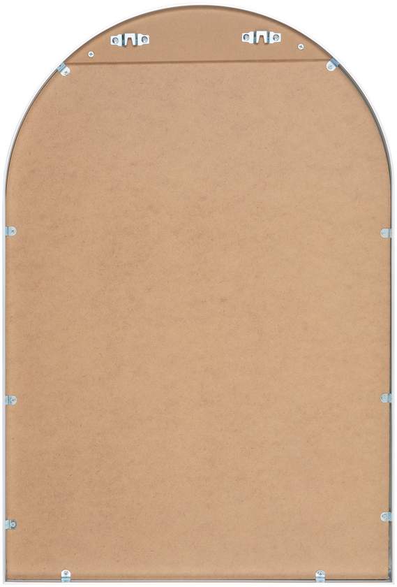 Yumi Modern Metallic Silver Wall Mirror