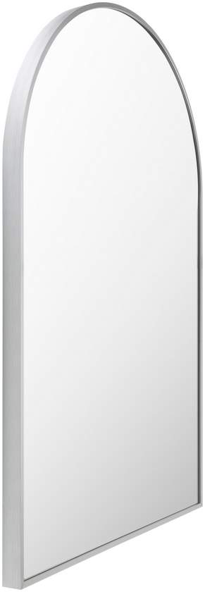 Yumi Modern Metallic Silver Wall Mirror