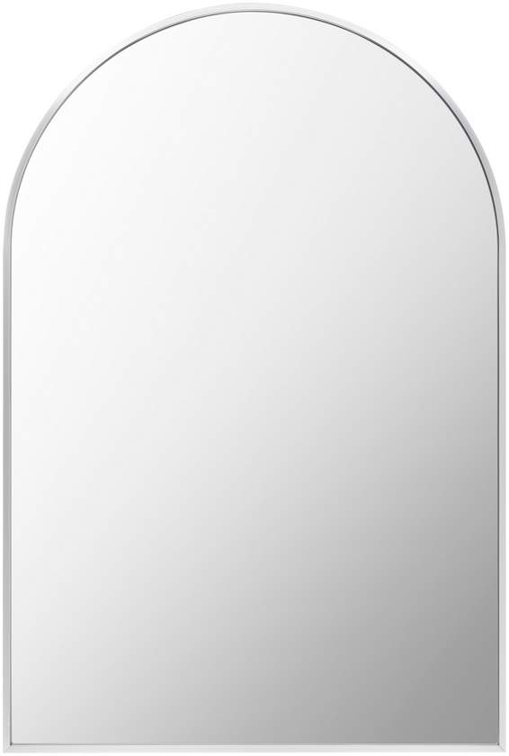 Yumi Modern Metallic Silver Wall Mirror