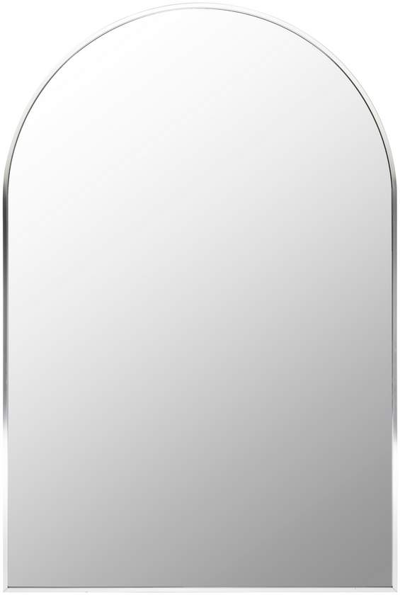 Yumi Modern Metallic Silver Wall Mirror