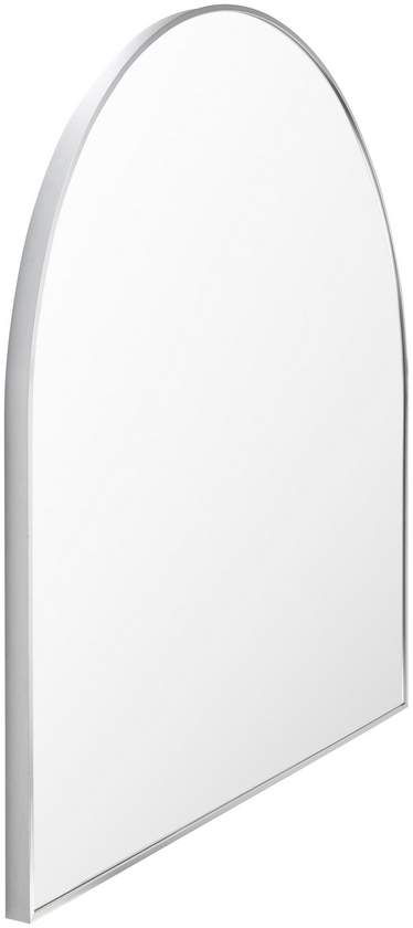 Yumi Modern Metallic Silver Wall Mirror