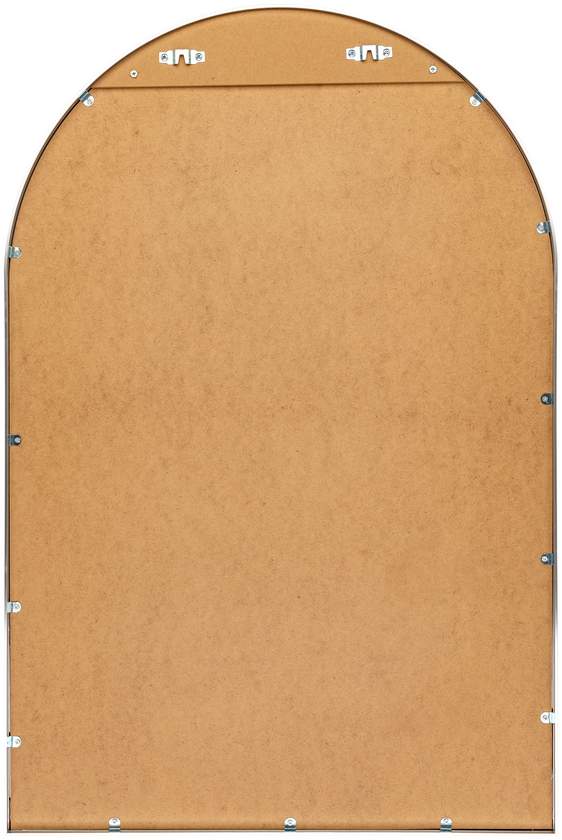 Yumi Modern Metallic Silver Wall Mirror