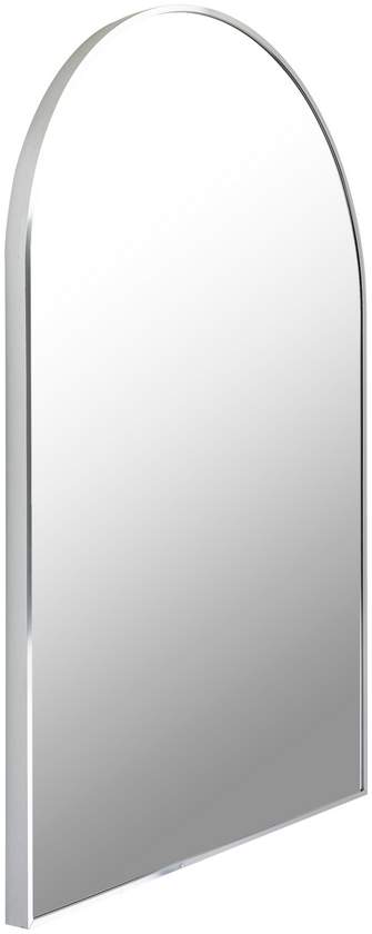 Yumi Modern Metallic Silver Wall Mirror