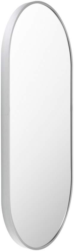 Soyla Modern Metallic Silver Wall Mirror