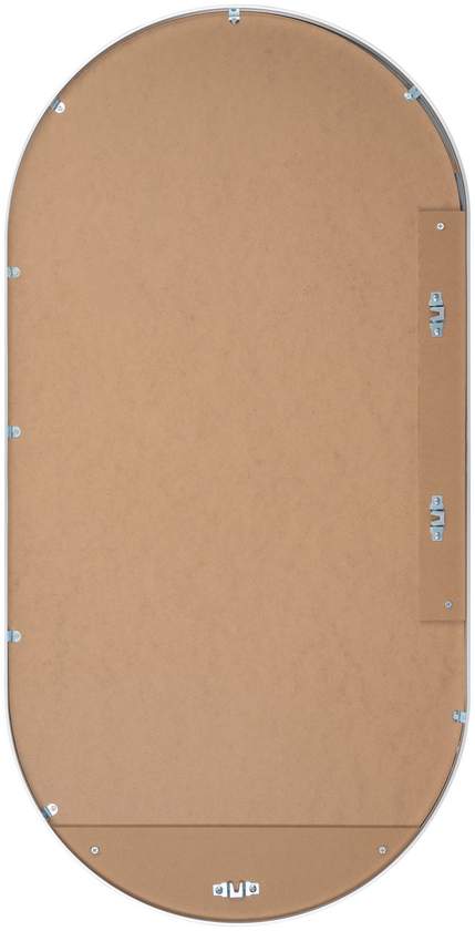 Soyla Modern Metallic Silver Wall Mirror