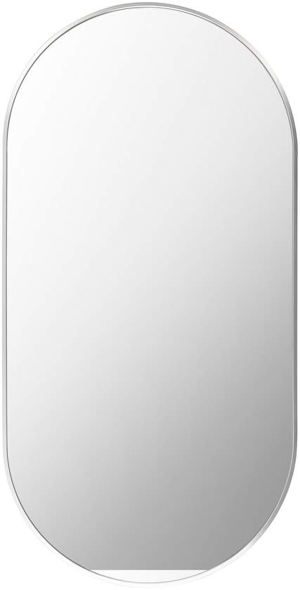 Soyla Modern Metallic Silver Wall Mirror