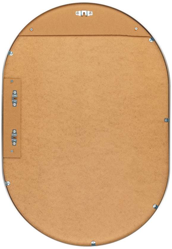 Soyla Modern Metallic Silver Wall Mirror