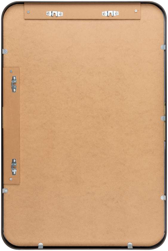 Renna Modern Black Wall Mirror