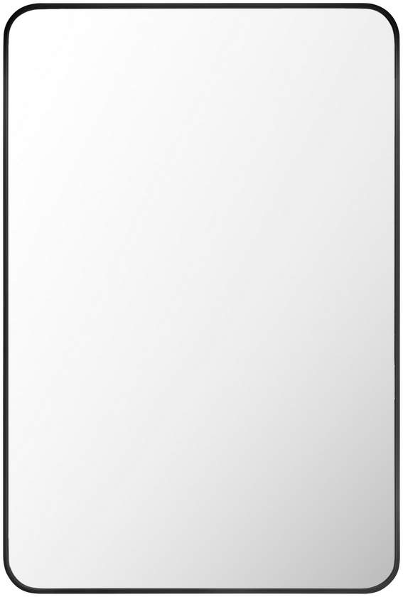 Renna Modern Black Wall Mirror