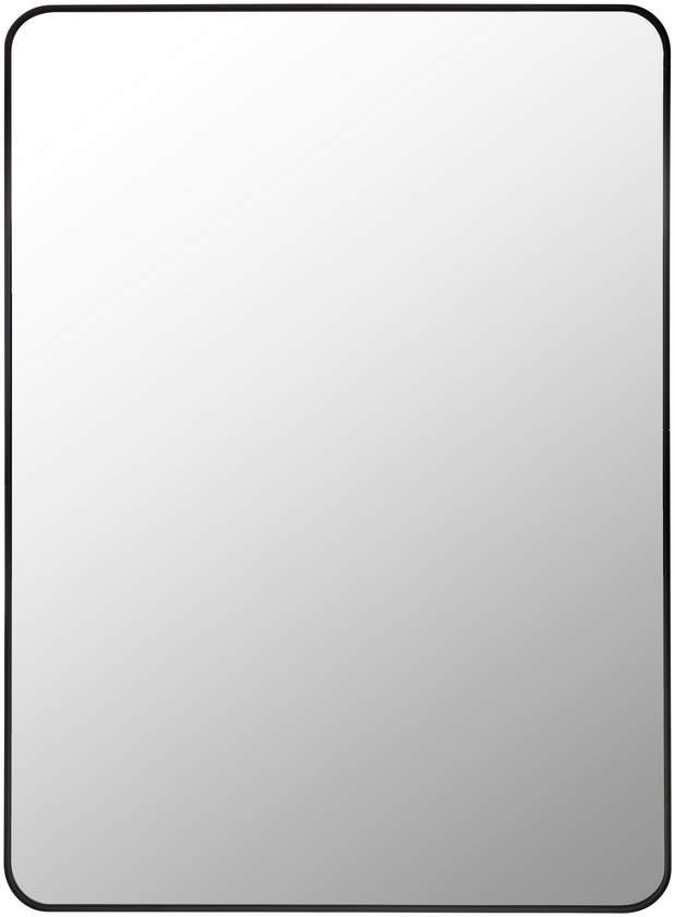 Renna Modern Black Wall Mirror