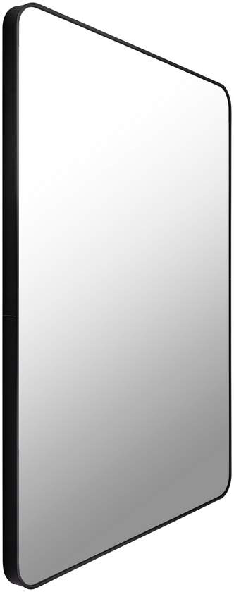 Renna Modern Black Wall Mirror