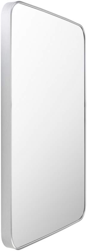 Renna Modern Metallic Silver Wall Mirror