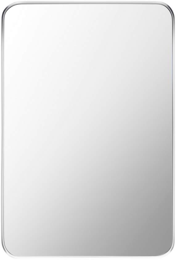 Renna Modern Metallic Silver Wall Mirror