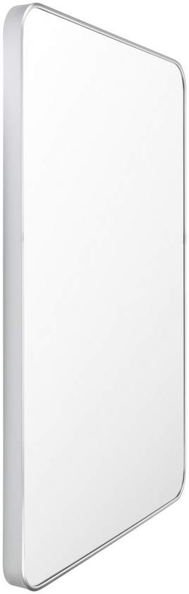 Renna Modern Metallic Silver Wall Mirror