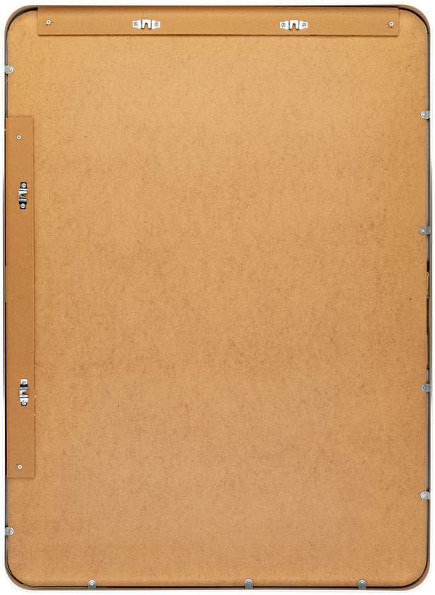 Renna Modern Metallic Silver Wall Mirror