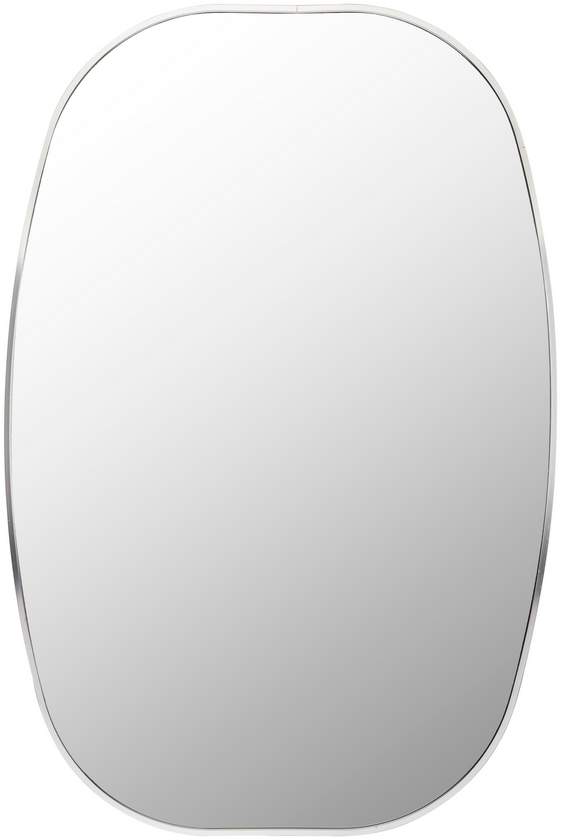 Stephannie Modern Metallic Silver Wall Mirror