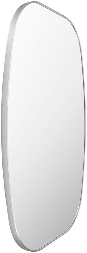 Stephannie Modern Metallic Silver Wall Mirror