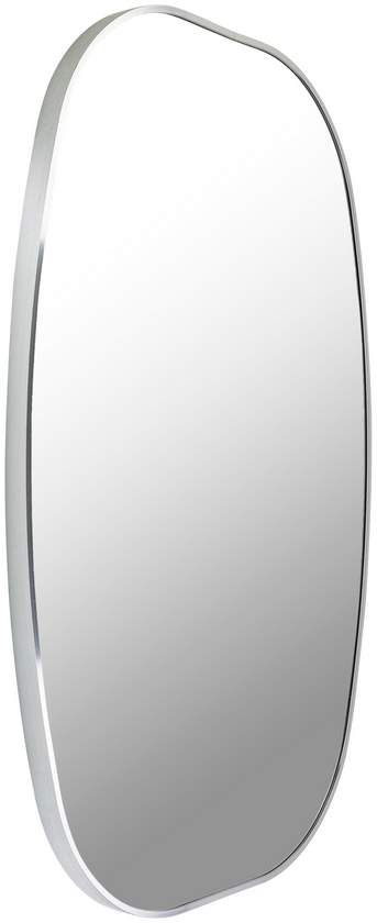 Stephannie Modern Metallic Silver Wall Mirror