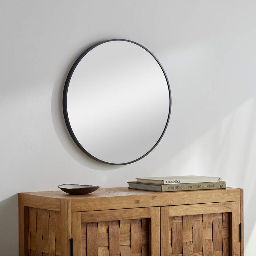 Jarron Modern Black Wall Mirror