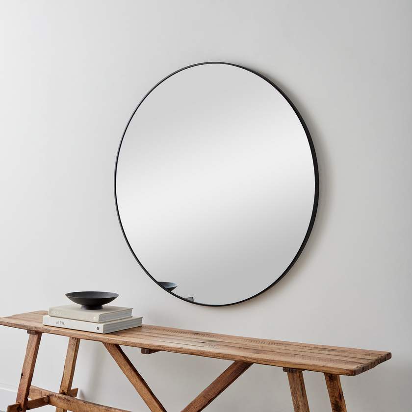 Jarron Modern Black Wall Mirror