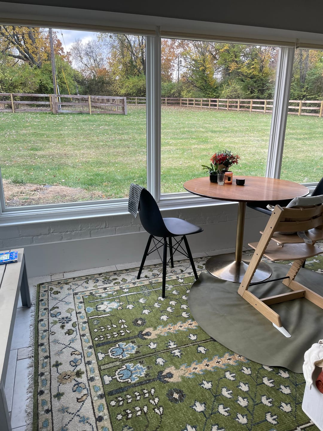 Hand Knotted Royal Green and Ivory Traditional Turkish Style Tree Of Life Multi Size Wool Area Rug