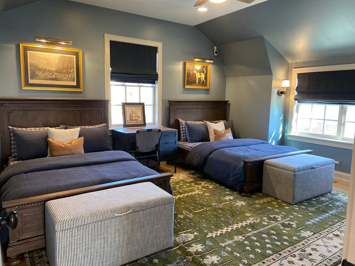 Hand Knotted Royal Green and Ivory Traditional Turkish Style Tree Of Life Multi Size Wool Area Rug