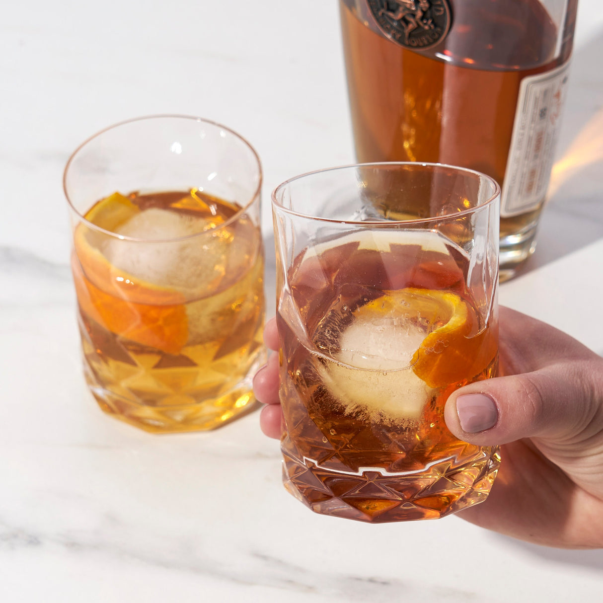 Gem Crystal Tumblers Set of 2