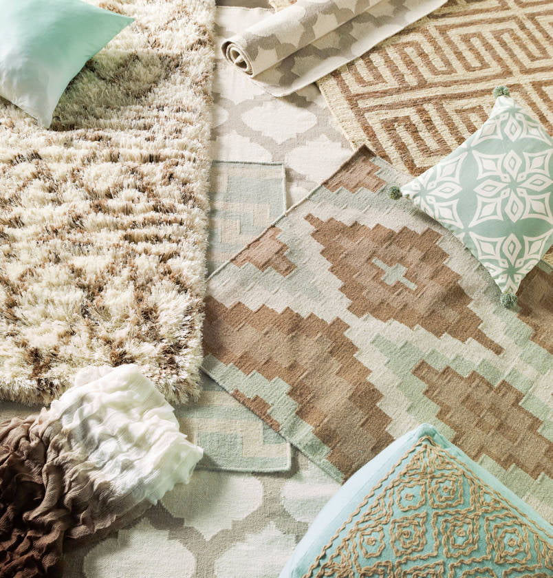 Maplesville Modern Green/White Area Rug